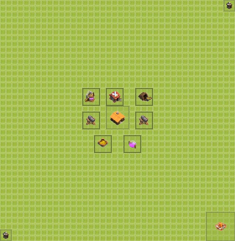 Clash of Clans 1.Seviye Köy Düzenleri