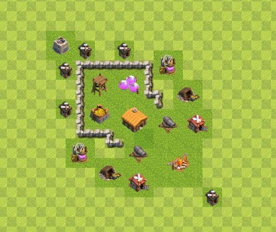 COC en iyi 2.Seviye Köy Düzenleri