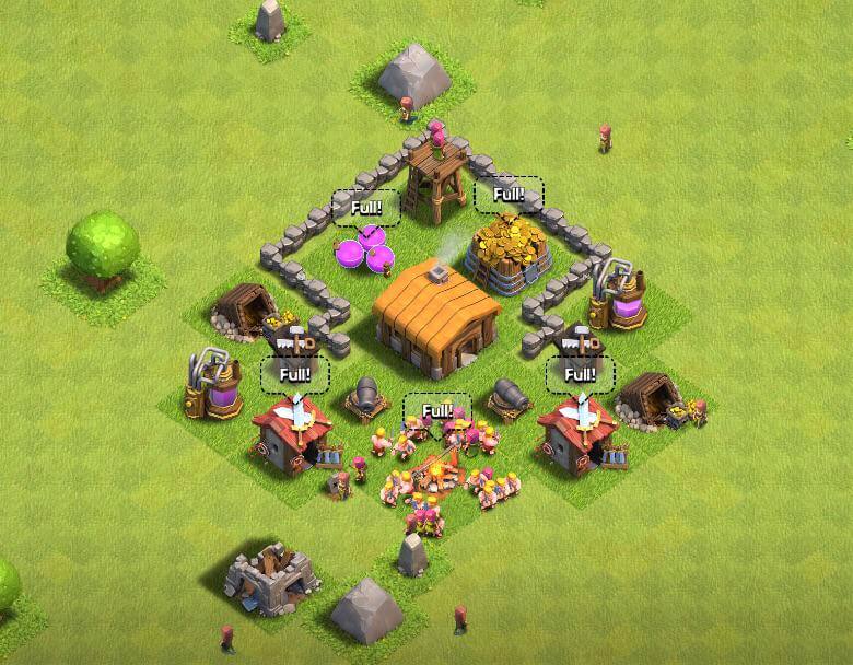 Clash of Clans 2. Seviye Köy Düzeni