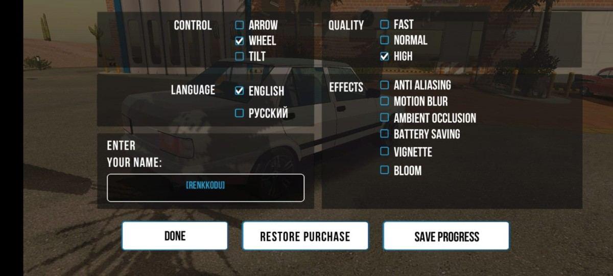 Car Parking Multiplayer Renk Kodları