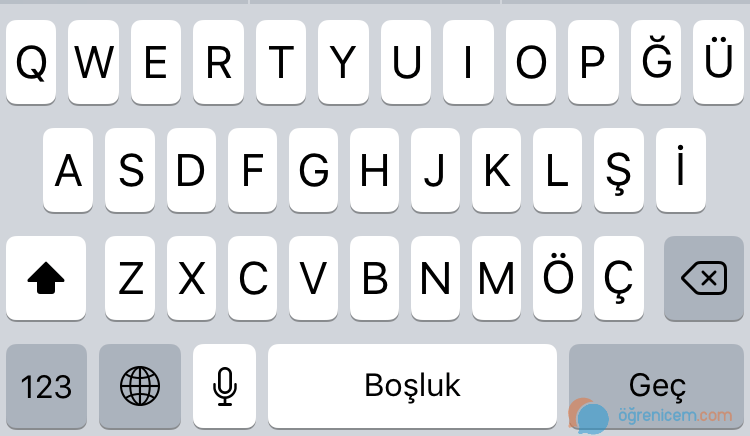 İphone klavye büyütme