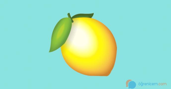 Limon Emojisi Ne Demek?