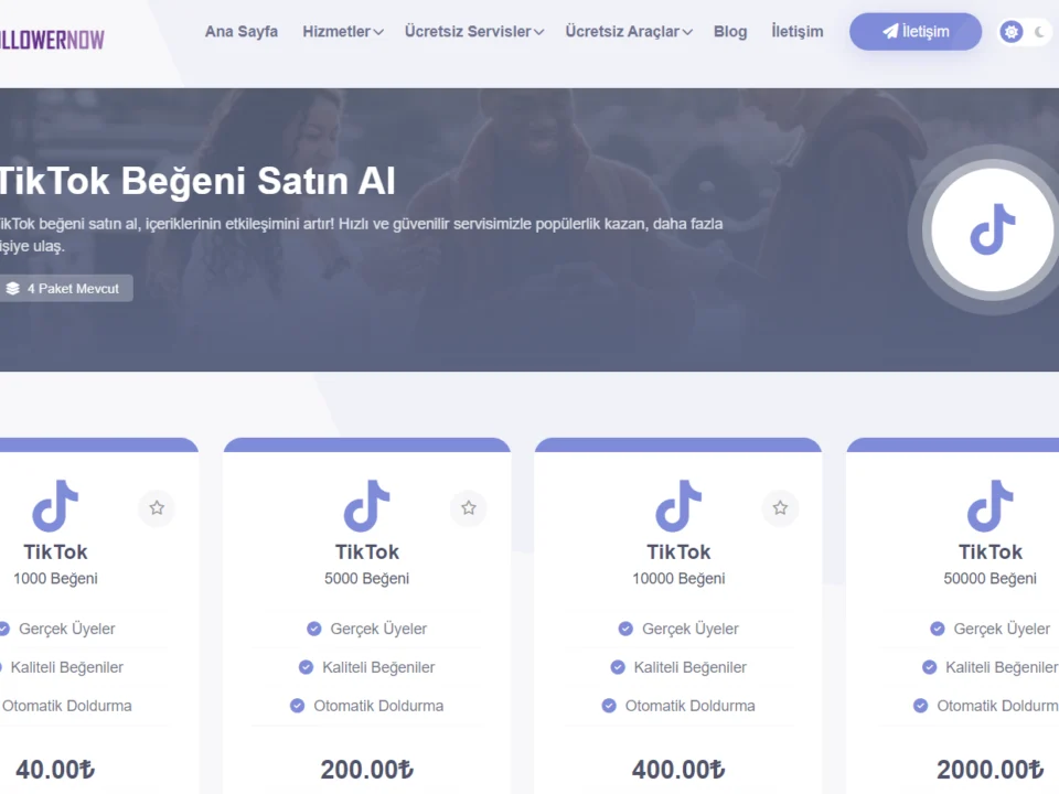 TikTok Beğeni Satın Al